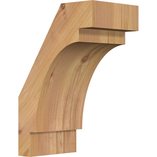 Ekena Millwork 5 1/2"W x 8"D x 12"H Merced Smooth Knee Brace, Western Red Cedar BRC06X08X12MRC00SWR - main